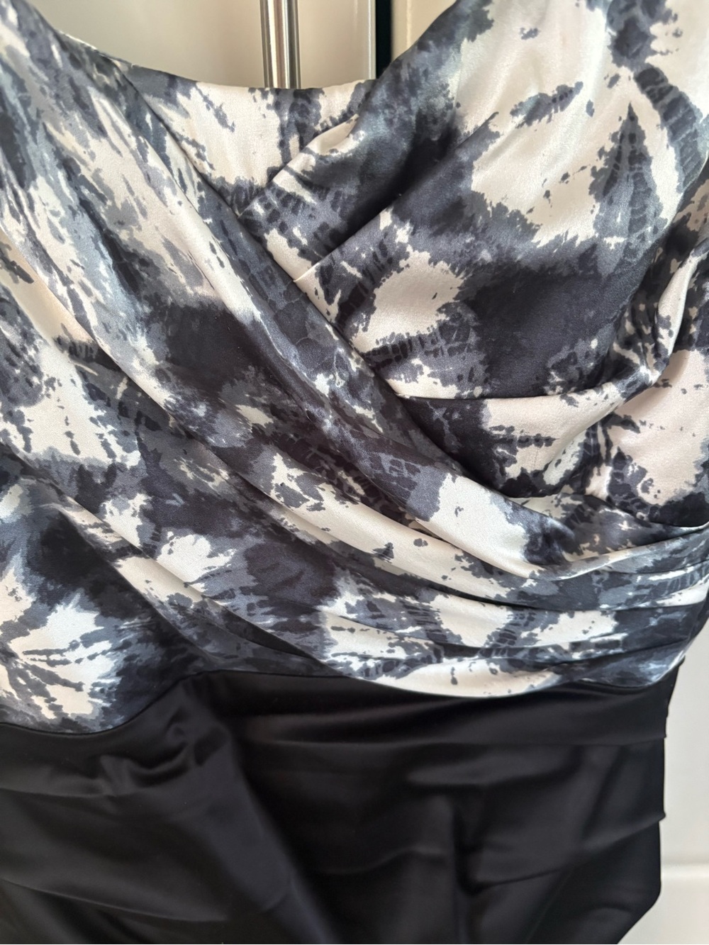 Sleeveless Dress with Marble Print Bodice Women Size XS - Picture 5 of 6